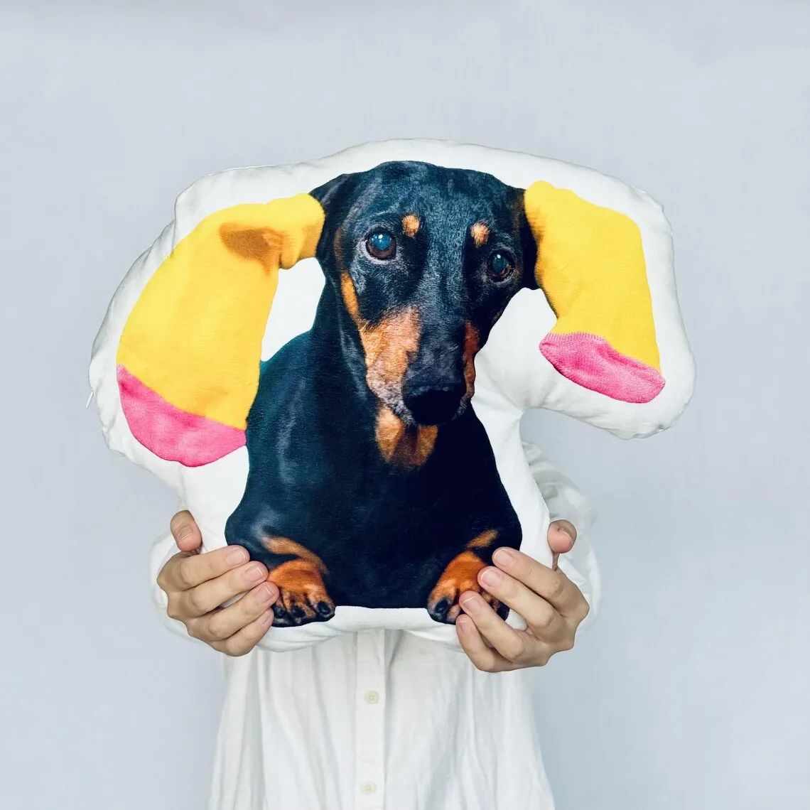 

Плюшевые подушки для фотографий домашних животных по индивидуальному заказу. Персонализированные формы кошек, собак, кроликов и других животных. День рождения, День святого Валентина.