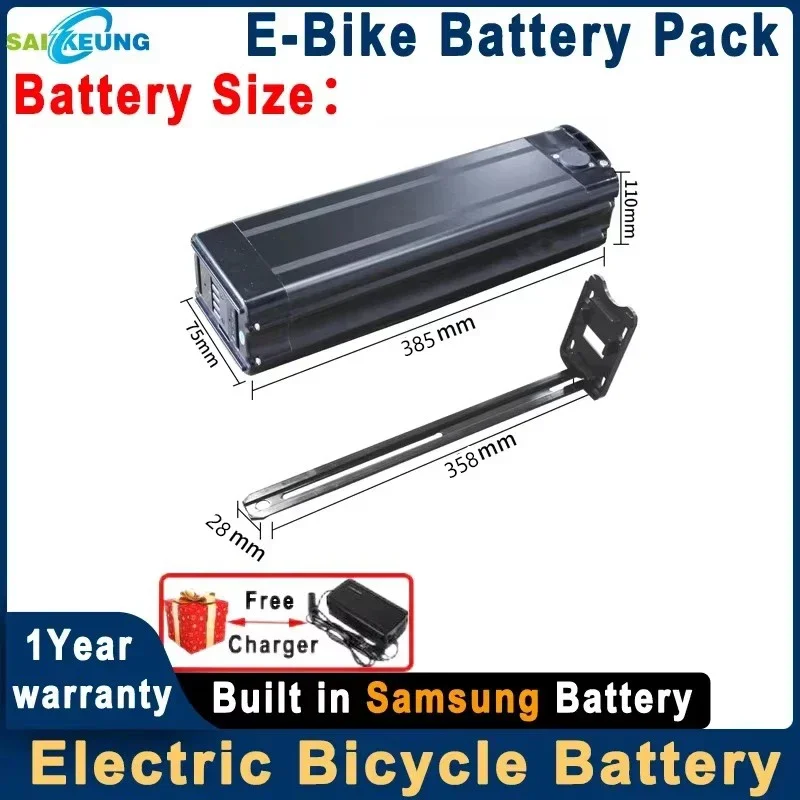 E Bike Silver Fish 36v 48v 52v 60v72v Lithium Bike Battery 48Volt 20 30ah 40 50ah 60ah Batterie Vélo 36v13Ah Duotts S26 Battery