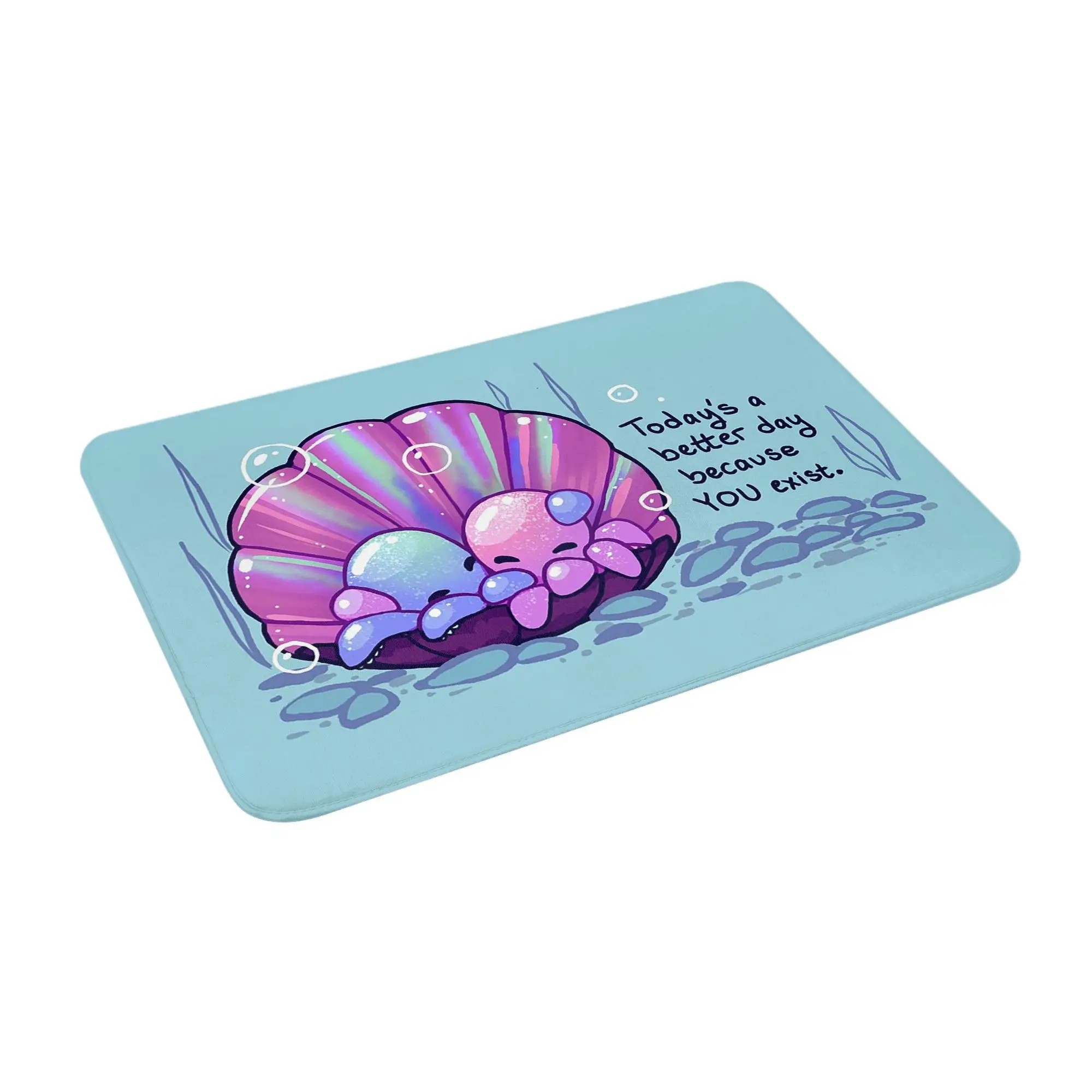 

Сегодняшний лучший день, потому что вам это обнимаются осьминоги в ракушке, нескользящий коврик для двери, напольный коврик для входа, дома, спальни, коврики для ног