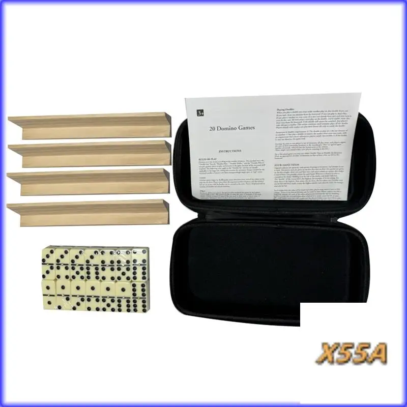 XX-Dominos Set For Adults Dominoes Classic Board Games 28 Tiles Double 6 Dominoes Family Games For Kids And Adults