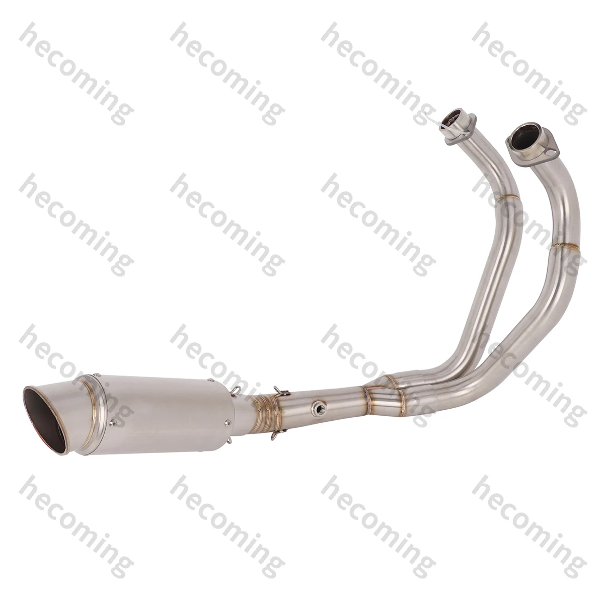 MT07 Full Exhaust System Pipe For YAMAHA MT07 FZ-07 XSR700 YZF R7 2014-2024 Slip on Muffler Link Exhaust Front Pipe