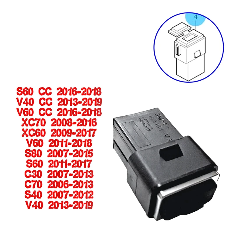 

Автомобильная USB-разъем для Volvo S80 S60 XC60 S40 C30 C70 S40 V50 2007-2012 30775252 Запчасти