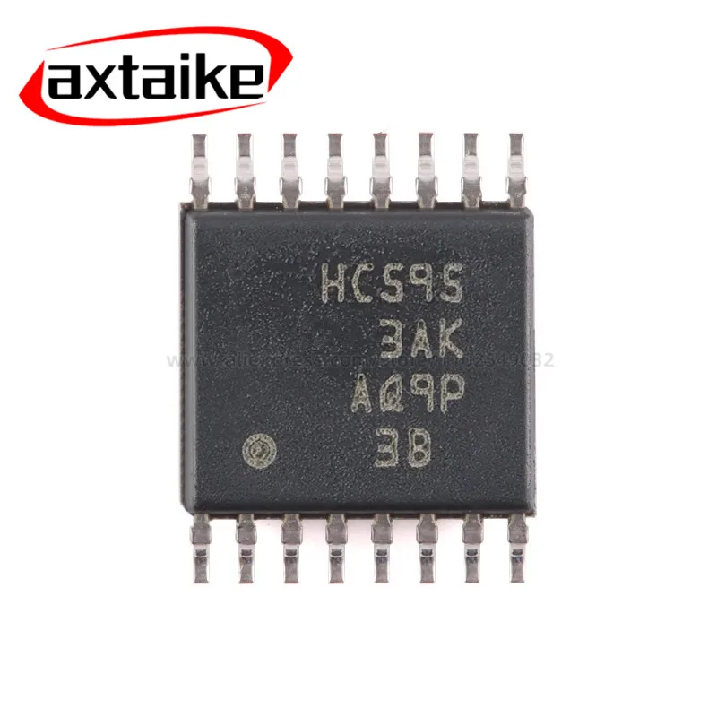 10pcs HC595 74HC595 SN74HC595PWR TSSOP-16 8-bit Shift Register Chip IC