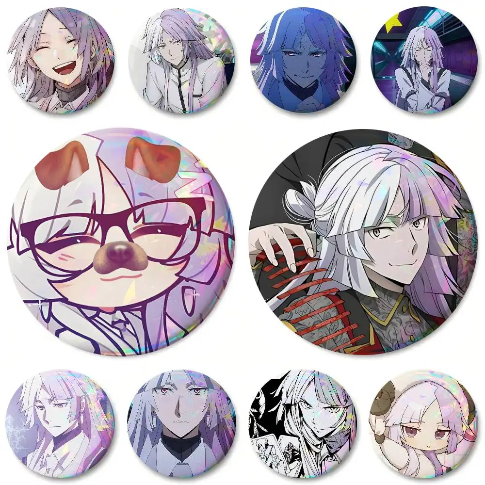 Anime Sigma BSD Round Badge Lapel Pin Backpack Clothing Jewelry Accessories Gift Brooch