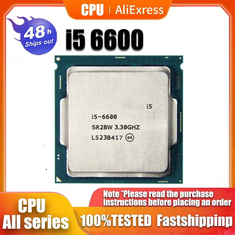 

Used Core i5 6600 3.3GHz 6M Cache Quad Core Processor desktop LGA 1151 CPU