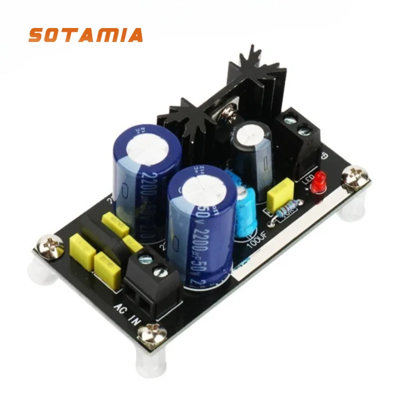 

SOTAMIA LM317 Adjustable Regulated Power Supply Board AC To DC Linear Regulator Rectifier Filter 1.25-37V for Power Amplifiers