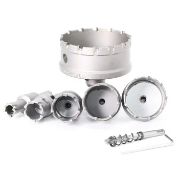 1 szt. Końcówka z węglika wolframu wiertła rdzeniowego 12-100mm TCT frez wiertła korona wiertnicza do stop stali nierdzewnej metalowych