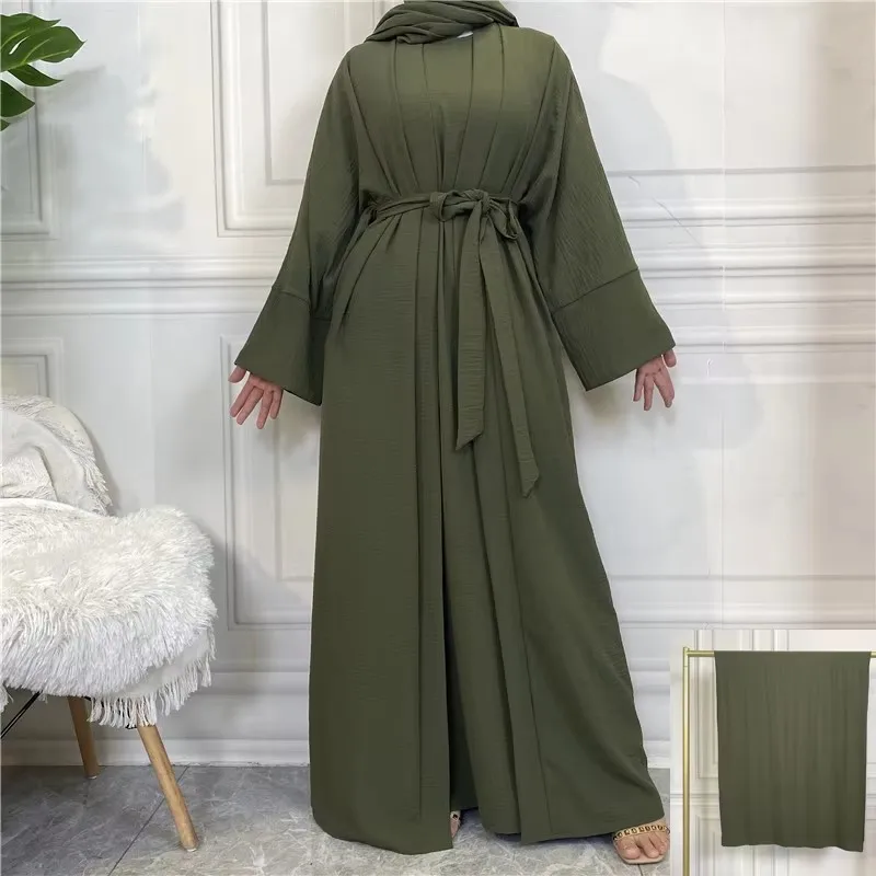 

Abaya женские мусульманские длинные платья, Африканский открытый кафтан, Дубай, Турция, комплект из 2 предметов, роскошная мусульманская одежда, морокко, кафтан, модная скромная