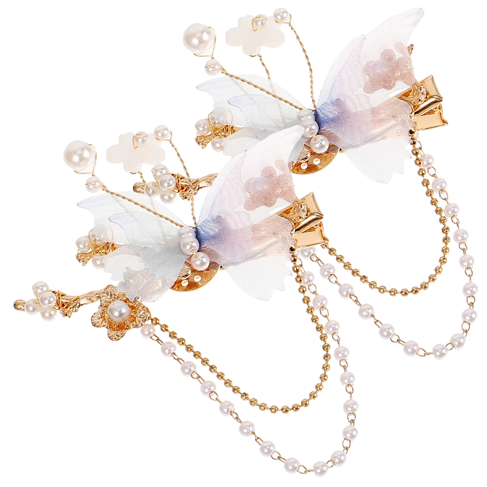 

2 pcs Butterfly Clips Women Hair Accessories Decorative Clip For Lightweight Comfortable Party Use Durable Non-Fading