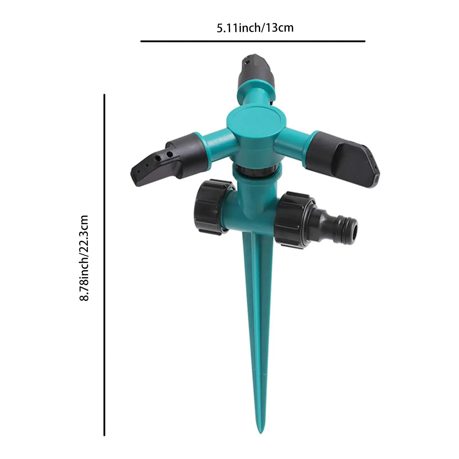  360° Rotating Adjustable Sprinkler - High-Pressure Watering System for Lawn, Garden & Yard Irrigation  Easy Install ﻿