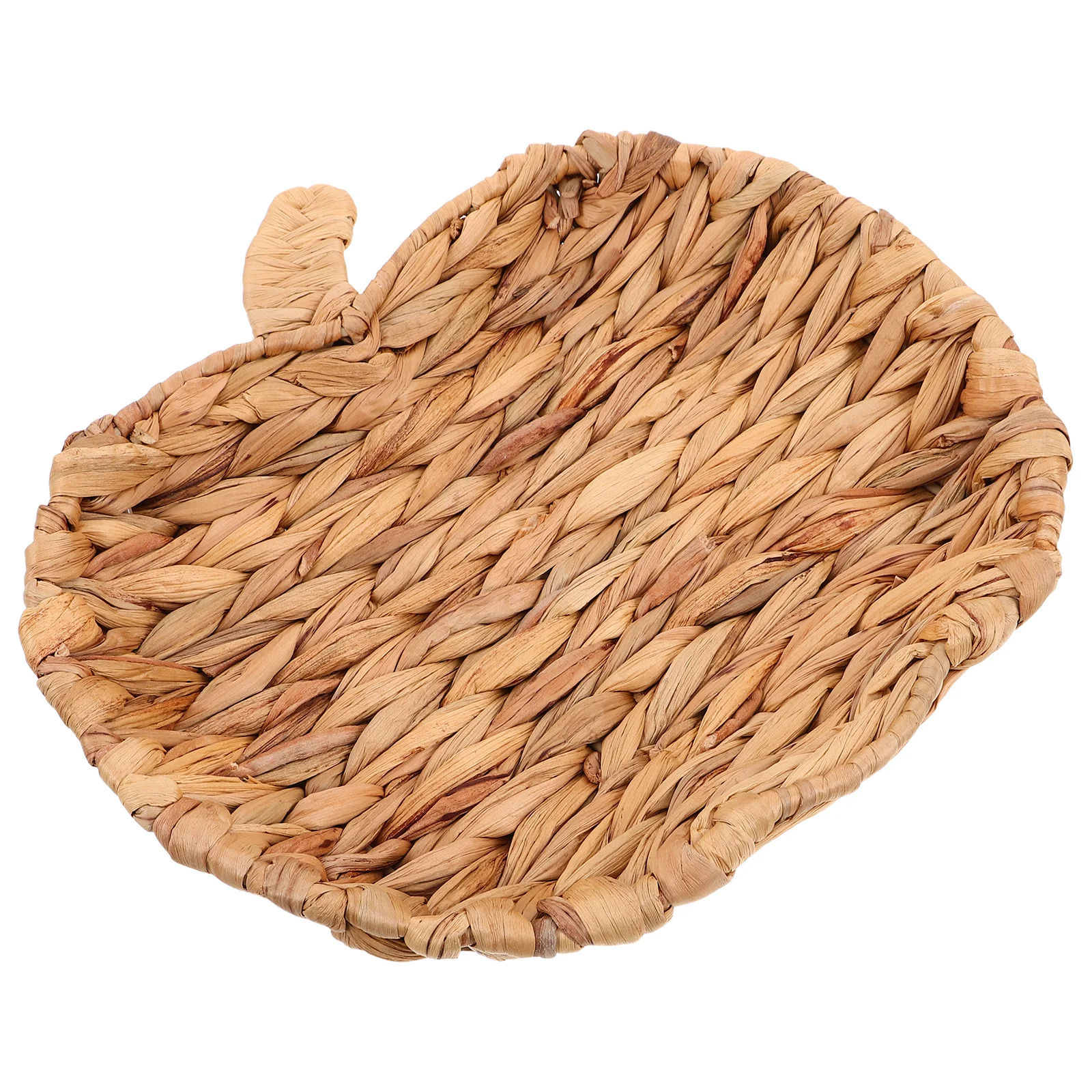 

Retro Woven Apple Tray Farmhouse Decor Holiday Tabletop Ornament Serving Tray for Sundries Storage Desktop Coffee Table