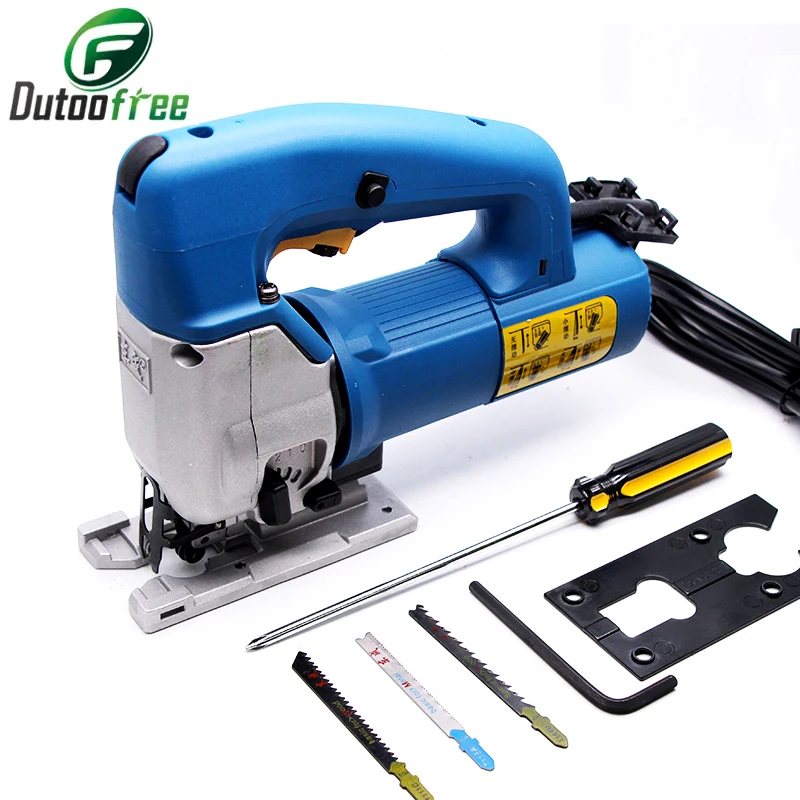 

220V Jig Saw Variable-speed Curve Saw 0-45° Bevel Curved Cutting Corded Electric Jig Saw Professional Chainsaw 580W/600W