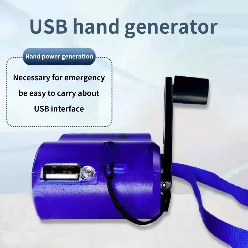 Hand1 Crank Charger Portable Safe Charging USB Port Mobile Phone Tablet Manual Emergency Dynamo for Outdoor