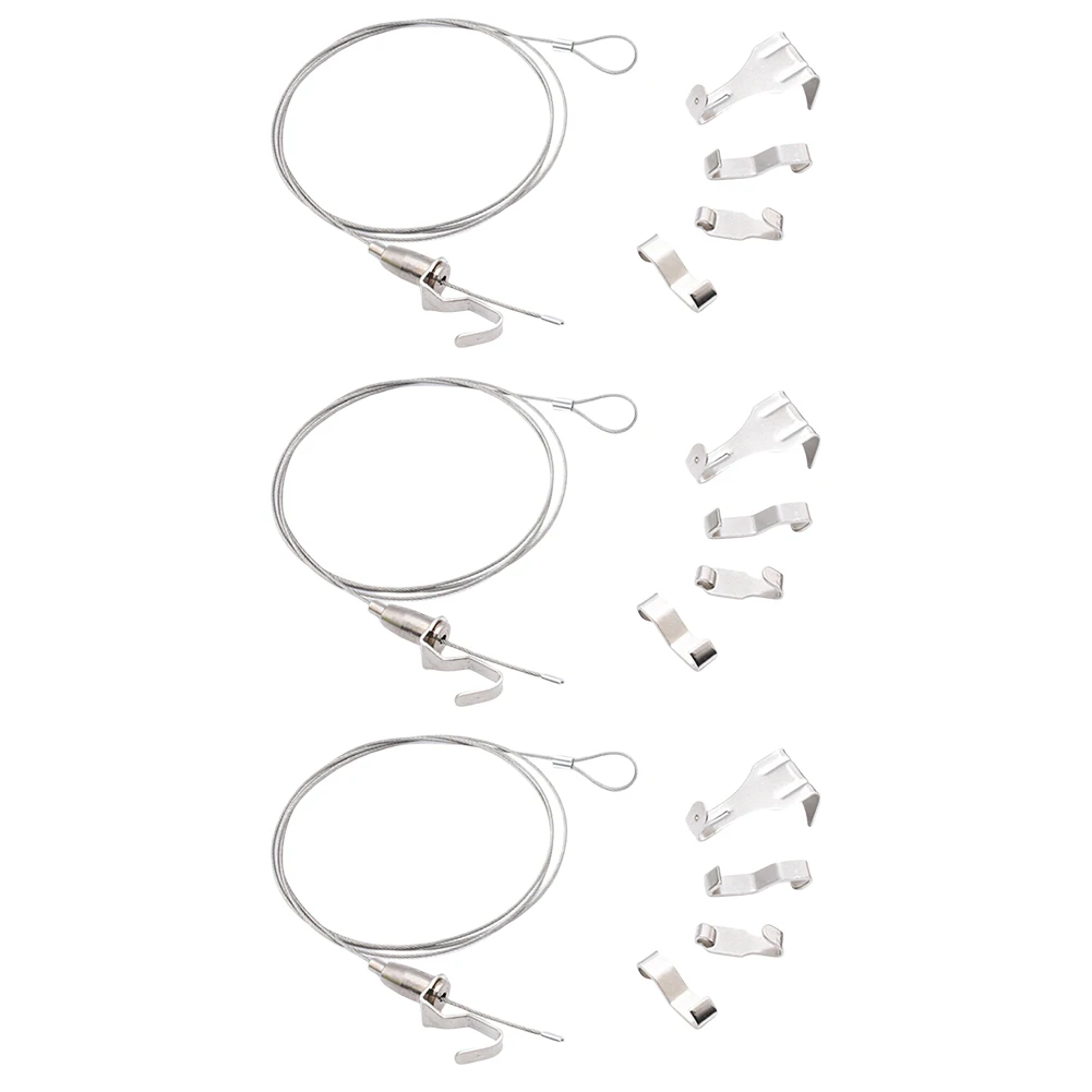 Adjustable Stainless Steel Hanging Wire System for Picture Frames and Wall Art 66 lbs Capacity for Home or Gallery Use