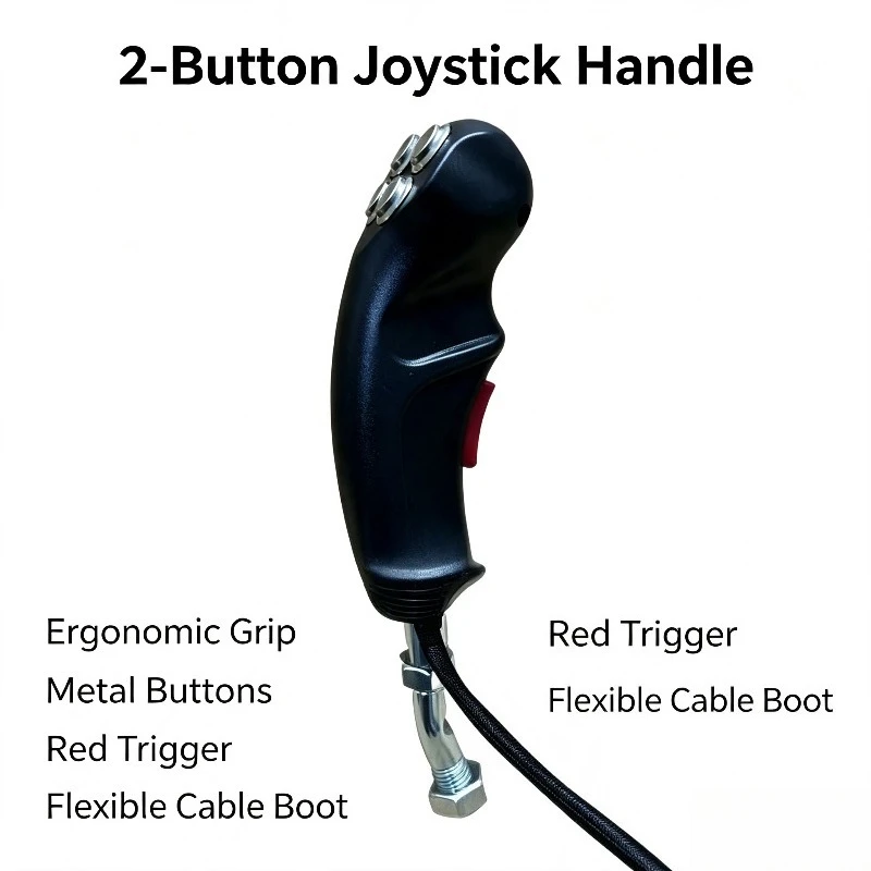 2/3/4/5/6 Button Electronic Control Modified Joystick Handle For Tractor Excavator Harvester Agricultural Machinery Replacement