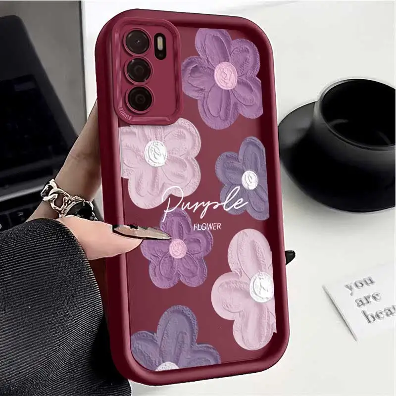 A54S Morning Dew Garden Sky Eye Ladder Phone Case For OPPO A54 A52 A38 A36 A35 A33 A32 A31 A18 A17 A16 A15 A12 A9 A8 A5S A1