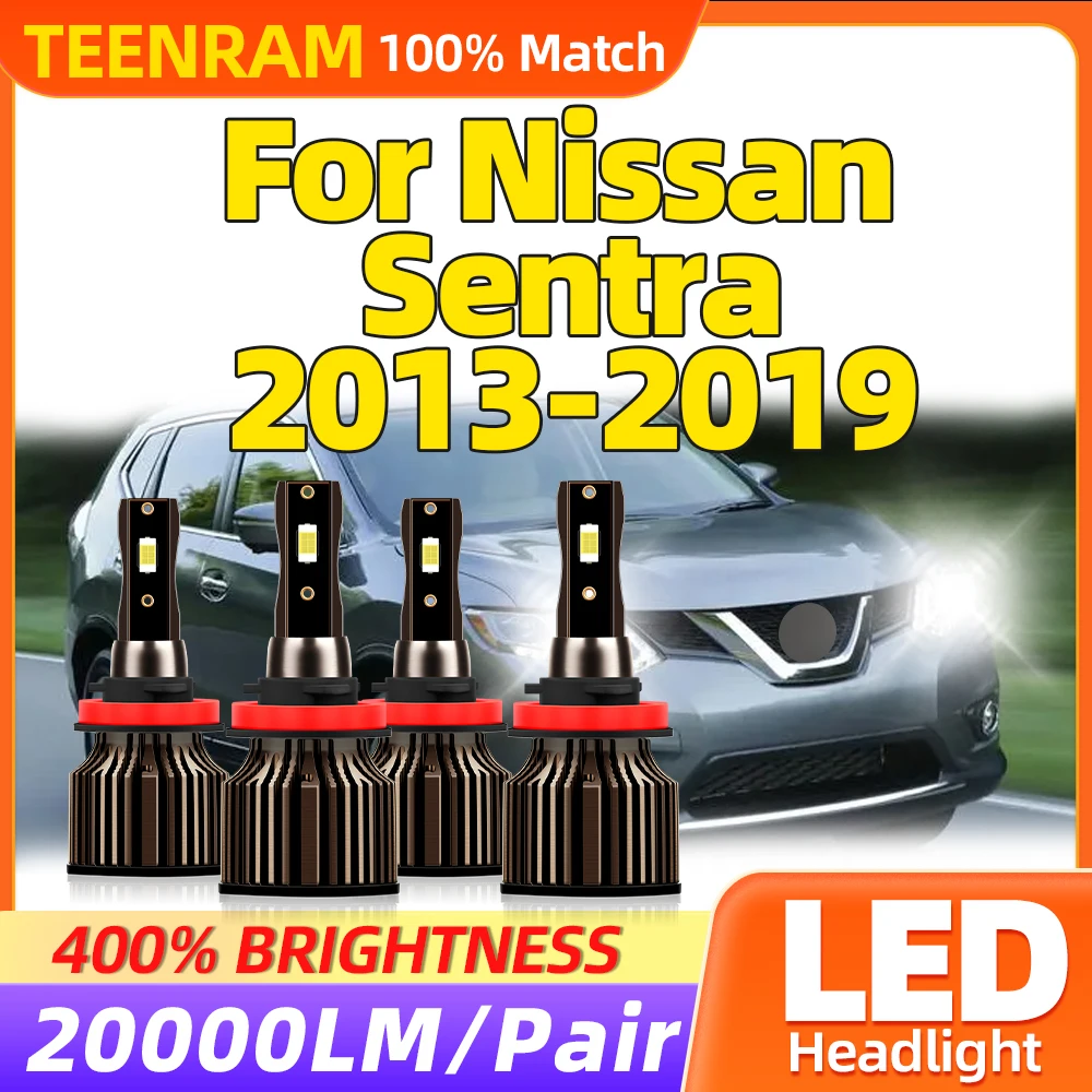 

40000LM LED Headlight Bulbs 240W CSP Car Headlamp 6000K Auto Lamps 12V For Nissan Sentra 2013 2014 2015 2016 2017 2018 2019