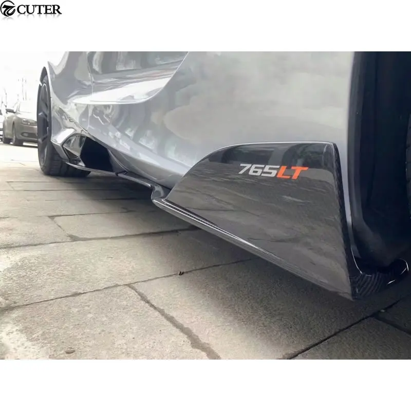 720s Change to 765LT Dry Carbon Fiber Side Skirts for Mclaren 720s Car Body Kit