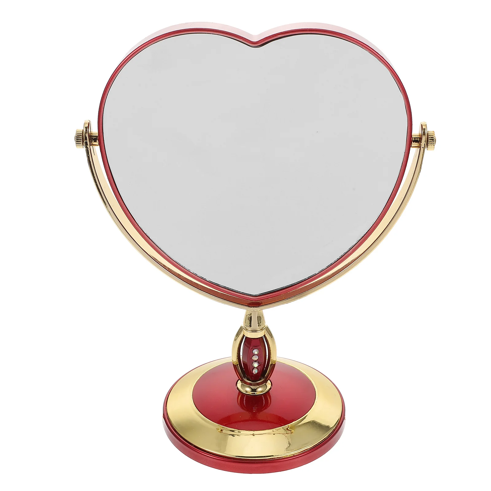 Hello Mirror Magnified Bedroom Portable Vanity على شكل قلب مكياج جمالي صغير