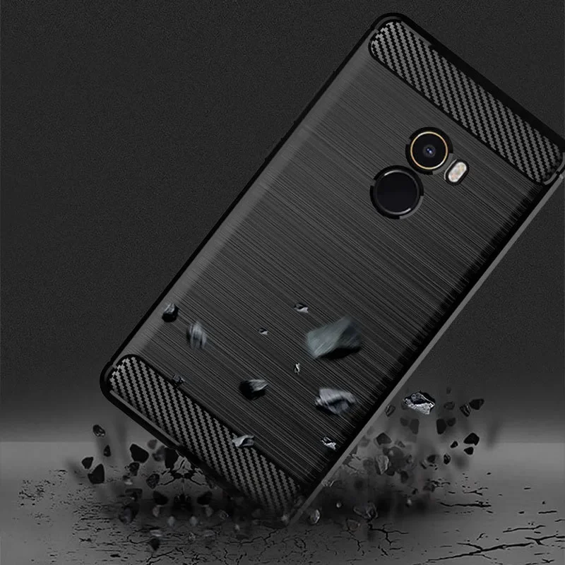 Shockproof carbon case for Xiaomi mix2 mix 2 2s, silicone case, TPU bumper, Xiaomi mix2 mix2s