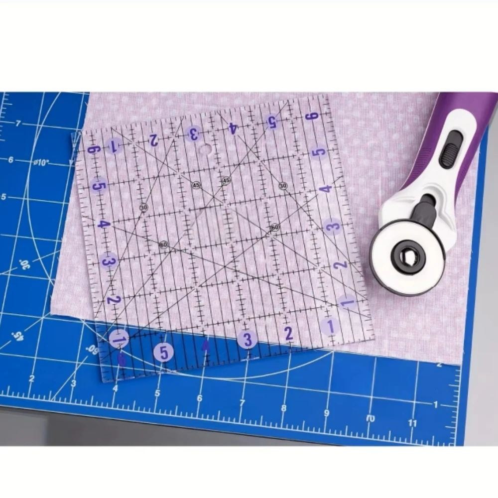 مجموعة من 4 مساطر مربعة من الأ - مراجعة Quilting Ruler Square وسعره