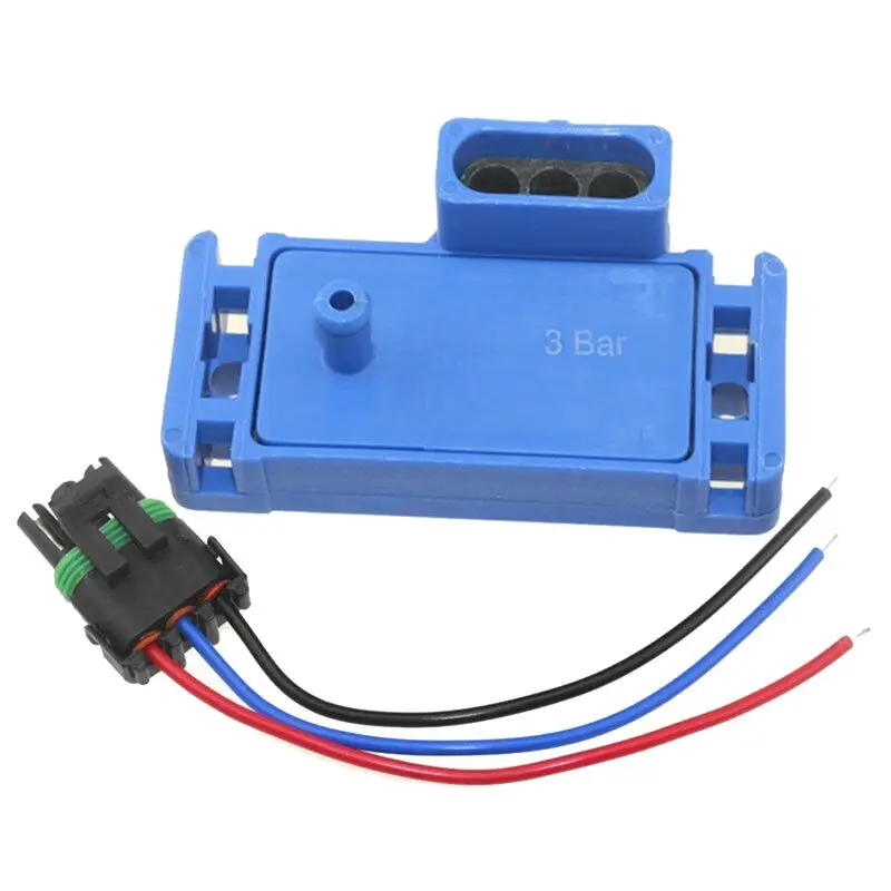 Reliable 1 Set For GM 3Bar 3 Bar Manifold Map Sensor Boost Turbo With Pigtail Plug Wire 16040749