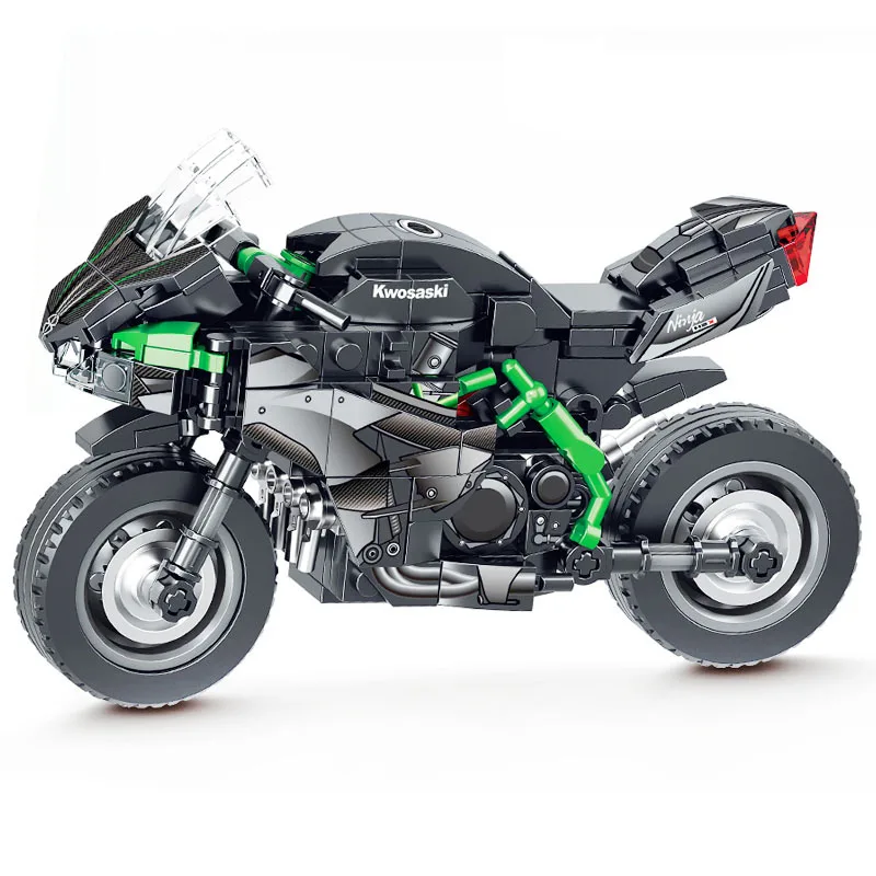 2024 Sichuan BMW M1000RR battery h2r Motown racing building block toy, suitable for children, boys and adults MOC set high-tech.