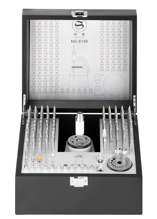 Set Alat Perbaikan Arloji TLF 130 pcs, Presisi, Baja Anti Karat, untuk Pembongkaran dan Perakitan Roda Keseimbangan Mesin