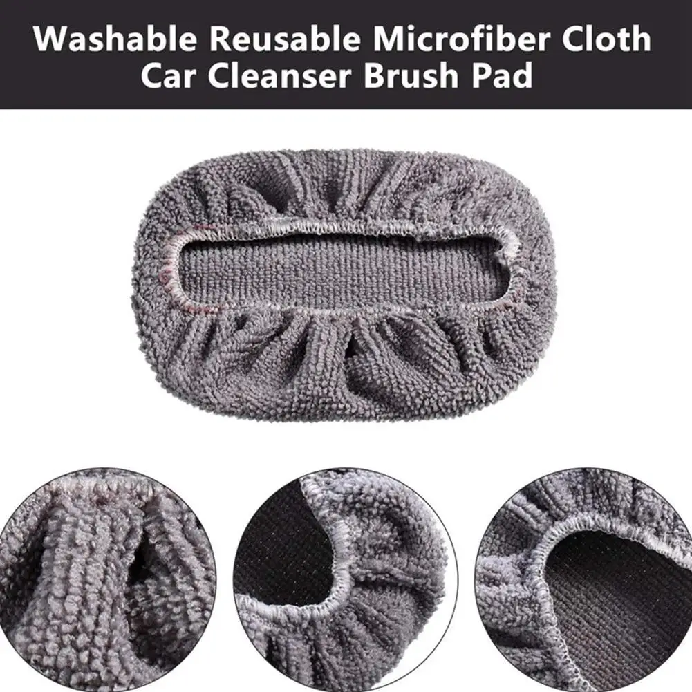 

Набор щеток для мытья окон автомобиля с 8 сменными головками, щетка для очистки лобового стекла из микрофибры, инструмент для мытья автомобиля