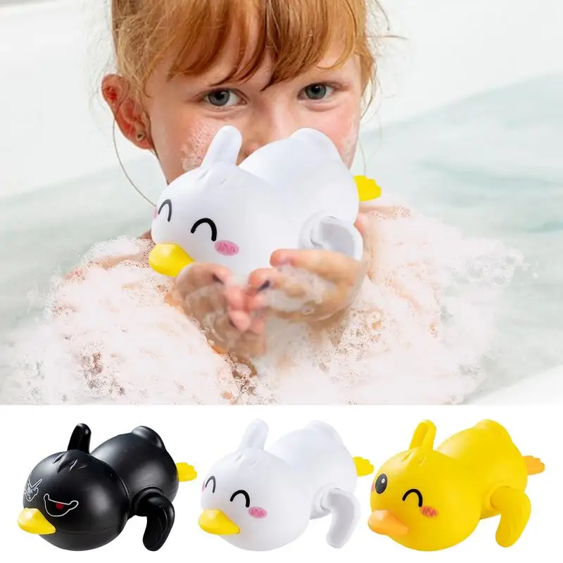 Duck Bath Toy Cute Floating Wind Up Duck Toys Preschool Bathtub Shower Toy Educational Water Toys For Babies Toddler Swim Toys