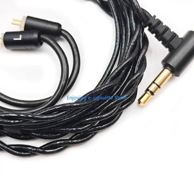 120 langes OFC-Soundkabel für 0,78 mm 2-polige Kopfhörer, 4-adrig/8-adrig geflochten Y4QF – Detail 3
