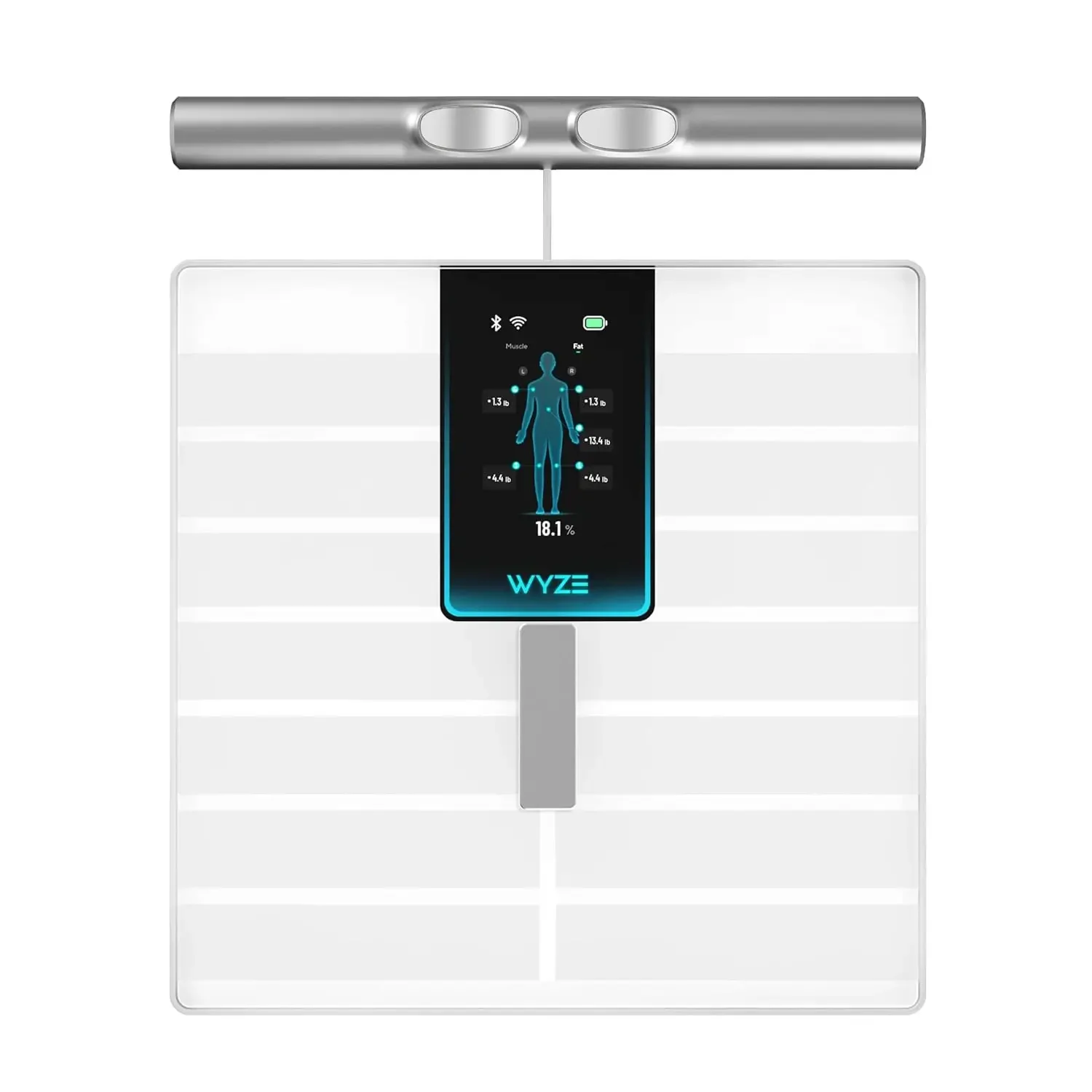 

Ultra BodyScan Smart Scale with Handle – Wi-Fi & Bluetooth Body Composition Scale for Weight, BMI, Body Fat, Muscle Mass, and Se