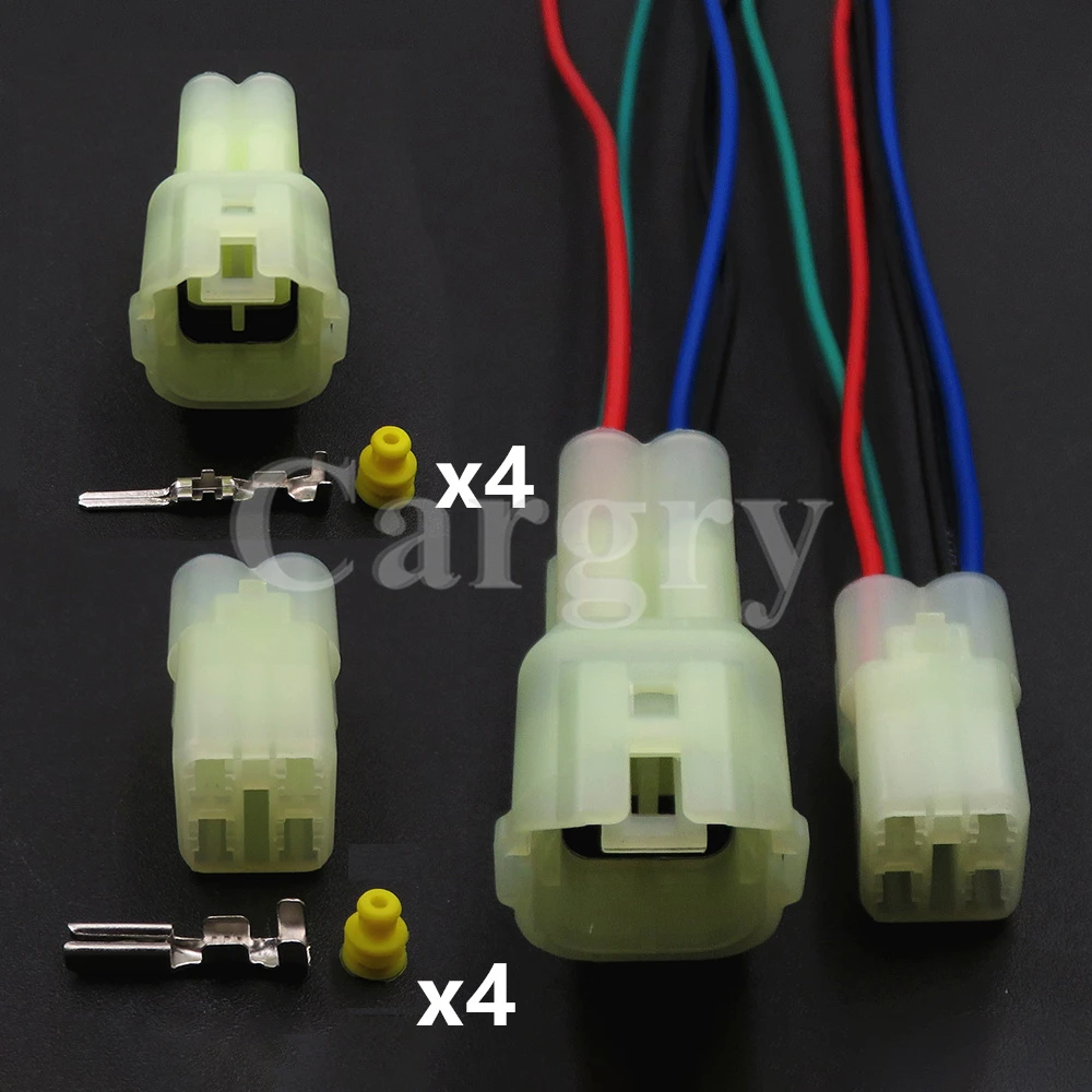 

1 Set 4P Automobile Starter Oxygen Sensor Wiring Terminal Socket 6180-4181 6187-4441 Auto Modification Connector Parts