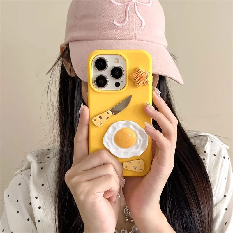 حافظة أدوات مائدة كرتونية مع سلسلة للنساء ، غطاء واقي لهاتف آيفون إكس إس ماكس ، 11 ، 12 ، 13 ، 14 ، 15 برو ماكس ، متعة كورية ، تخصيص