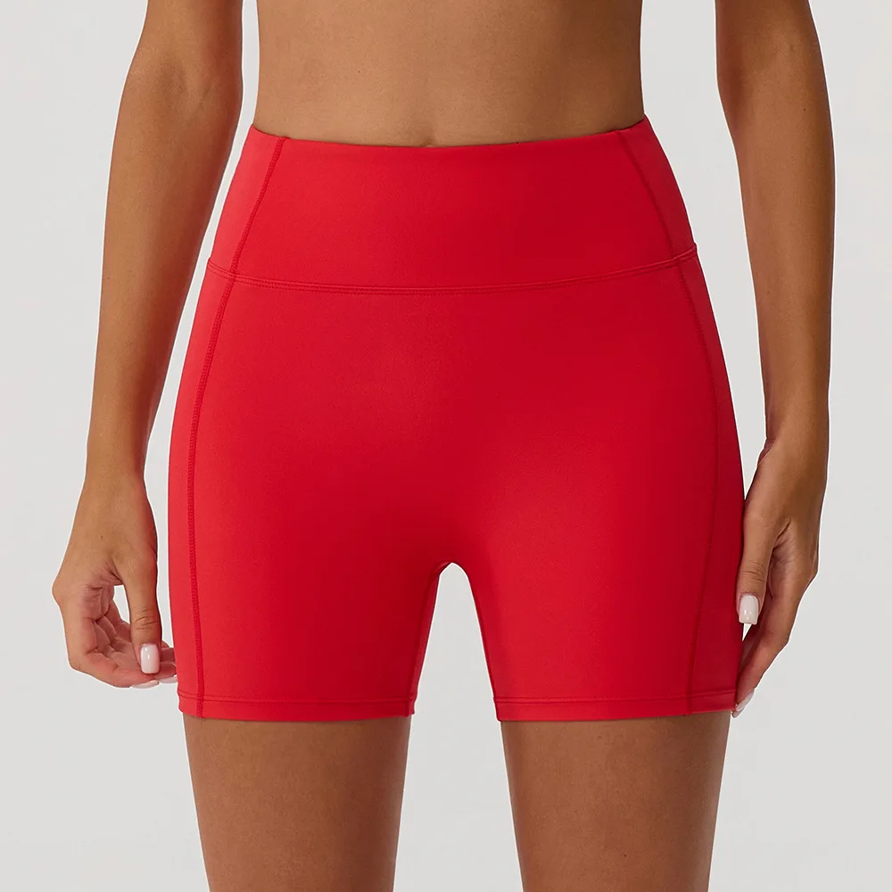 

Striped Colorblock High Waist Yoga Shorts,Booty Enhancing Tummy Control Leggings,4-Way Stretch Fitness Pants for Gym &Streetwear