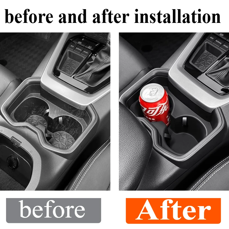 

For RAV4/WILDLANDER: Anti-Slip Cup Holder Insert Mats - Console Gap Protector Set Silicone Car Interior Decorative Accessories