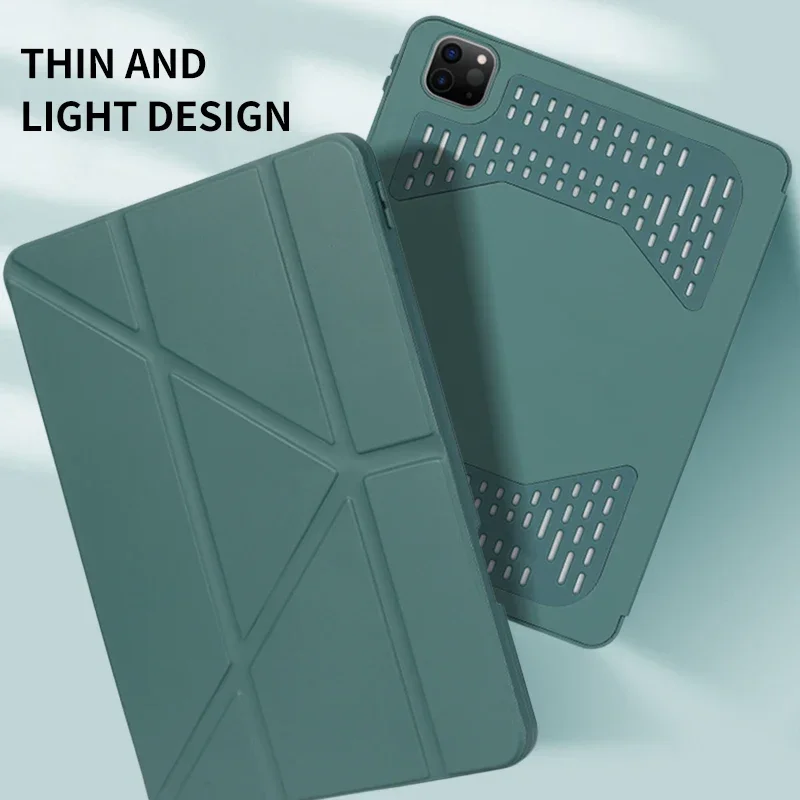 

2025 Новый чехол для планшета с рассеиванием тепла для iPad 11 поколения A16 2025 Чехол для iPad Air 7 11 дюймов 13 дюймов M3 Funda Противоударный чехол