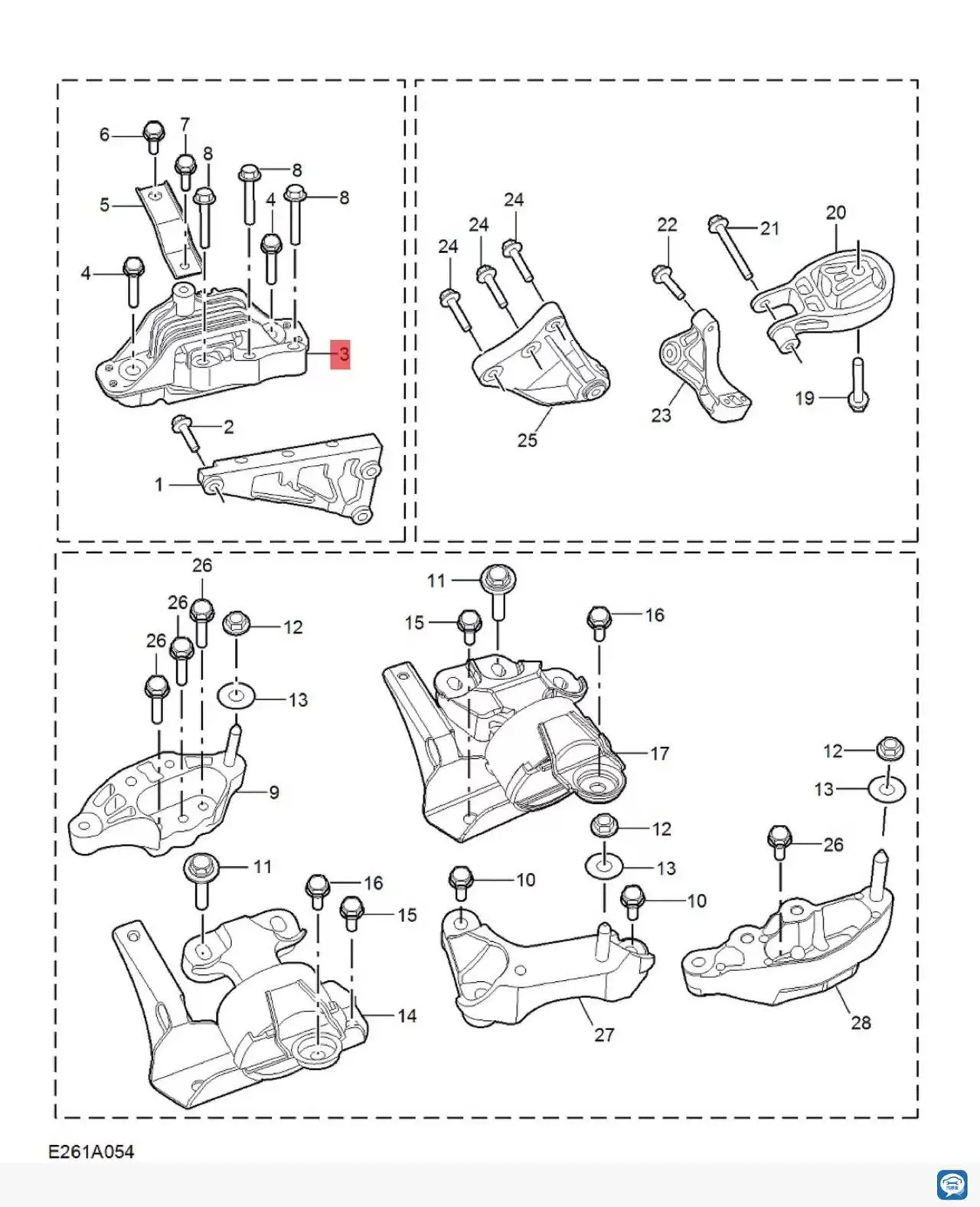 1pcs Engine Mounting Bracket / Oil sump bracket/ Gearbox bracket for Chinese SAIC ROEWE RX3 MG ZS 1.5L ENGINE PARTS