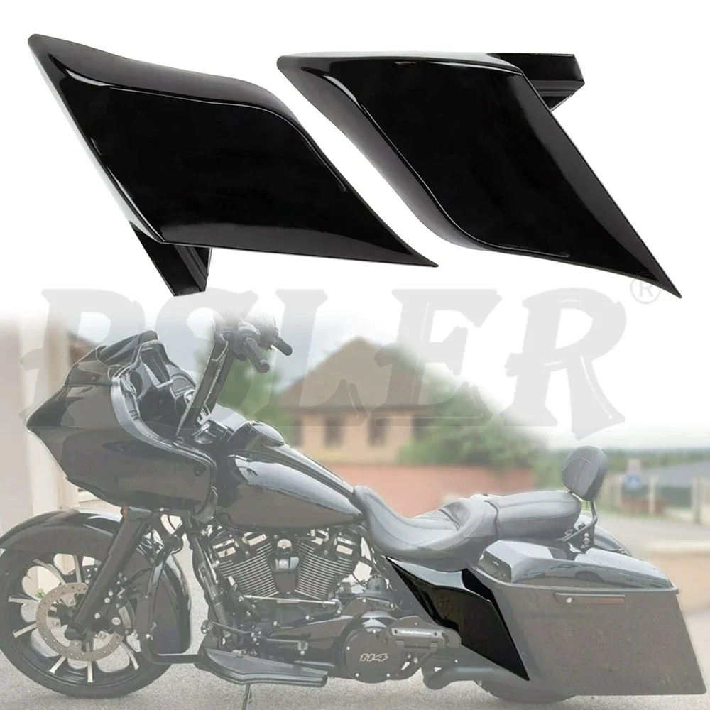 

Stretched Extended Side Battery Cover Panels For Harley Touring Road King Street Electra Glide Ultra Classic 2009-2013 2014Up