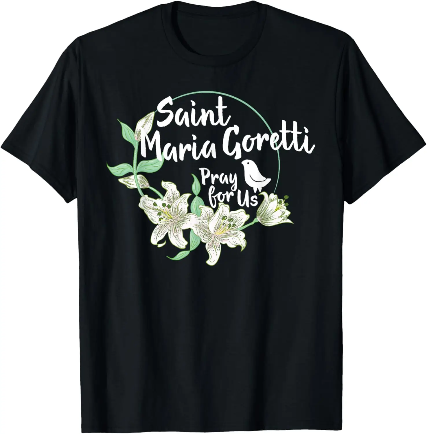 

Футболка с символом лилии St. Maria Goretti Purity Catholic Saints
