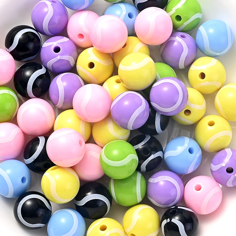 Perles de Tennis en Acrylique, 16mm, 10 Pièces/Paquet, Bonbons, Entretoise de Documents, pour Bricolage, Artisanat, Téléphone Portable, JOkey, JOexecutive, Accessoires