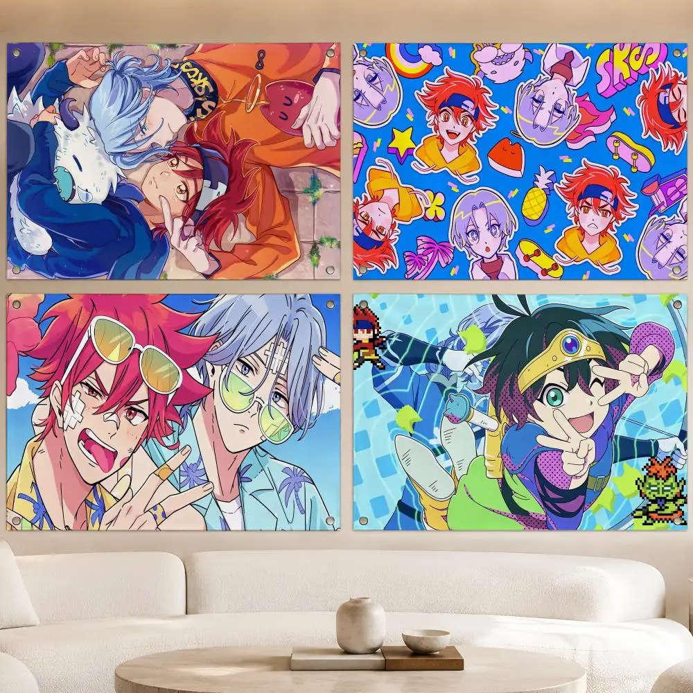 Anime Skate Sports SK8 the Infinity Flags Fan Banner Tapestry Wall Hanging Garage BarDorm Camp Party Outdoor Home Decor Gift