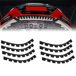 8x Car Bumper Guard Anti-Scratch Kit Scrape Protect Skid Plate DIY 35*2.8cm Automobile Front Lip Anti-collision Decorative Strip