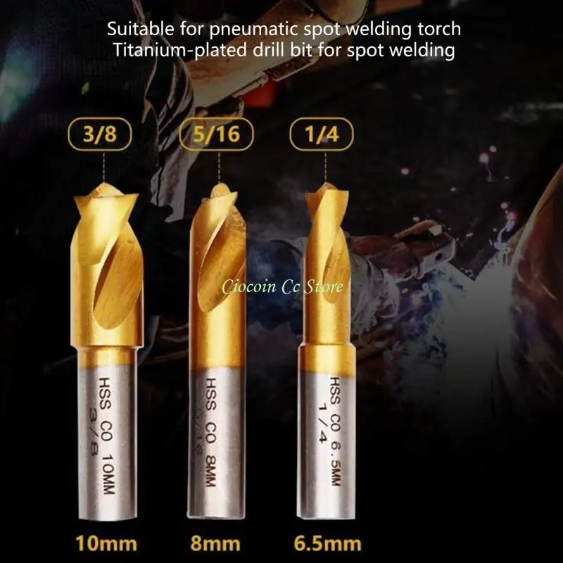 

X90F Cobalt Drill Bit Set Spot Weld Drill Bits Toughness Hardness Spot Weld Cutter