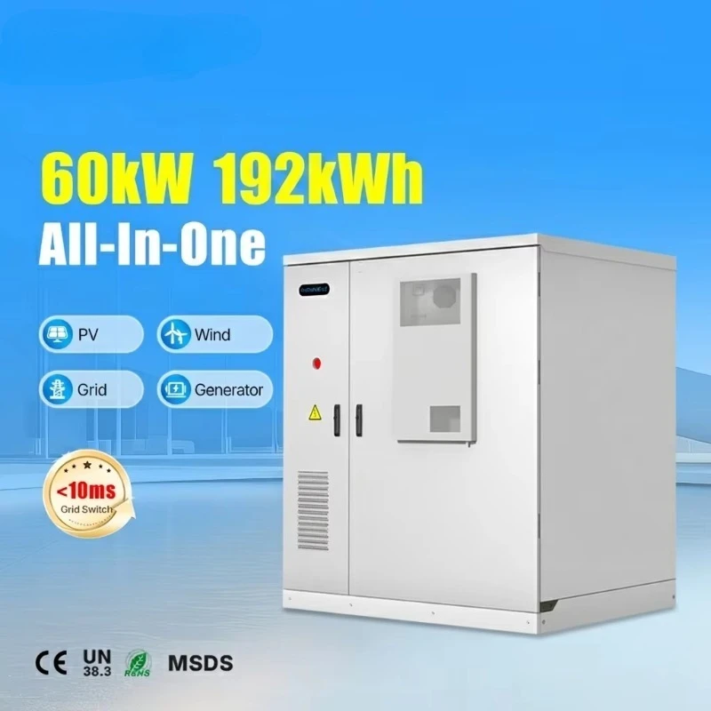 192kWh 60kW 200kWh LFP On/Off Grid All-in-One C&I PV ESS Cabinet Energy Storage System