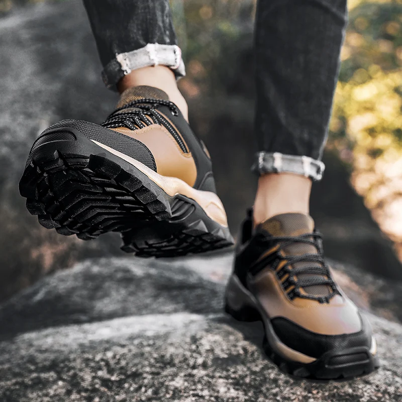 Men Sneakers Hiking Shoes For Men Outdoor Mountain Boots Climbing Sneakers Autumn Winter Shoes image 5