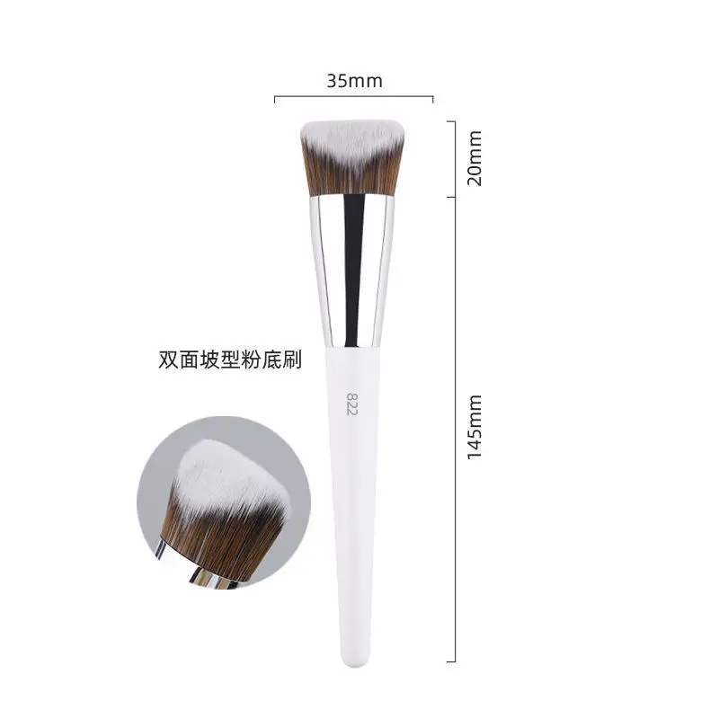 1pc White Powder Makeup Brushes 3D Liquid Foundation Base Make up Brush Eyeshadow blending Detail Face Eye Concealer Beauty tool