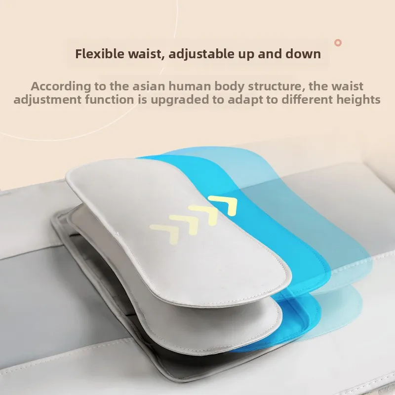 Massage Mattress, 170 x 60 cm PU Leather  Massager, Hot Compress Air Pressure Full Body Massage Mat for Back Waist