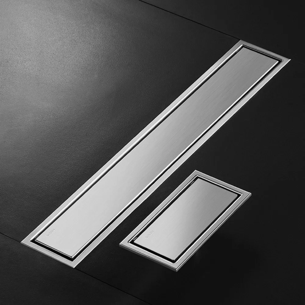 304 الفولاذ المقاوم للصدأ غير مرئية الطابق استنزاف التصريف السريع غطاء قابل للإزالة الخطي الطابق استنزاف أخفى المضادة للرائحة