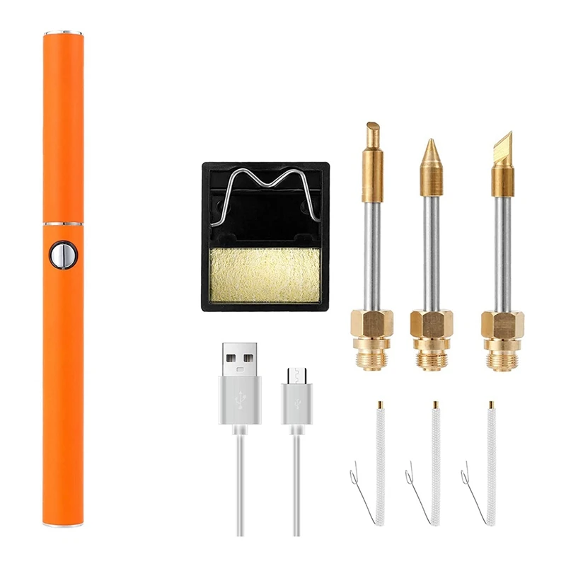 

Soldering Iron Kit, Cordless Rapid Heating Electric Soldering Kit Iron Tips,For Circuit Board Computer Electronic Repair